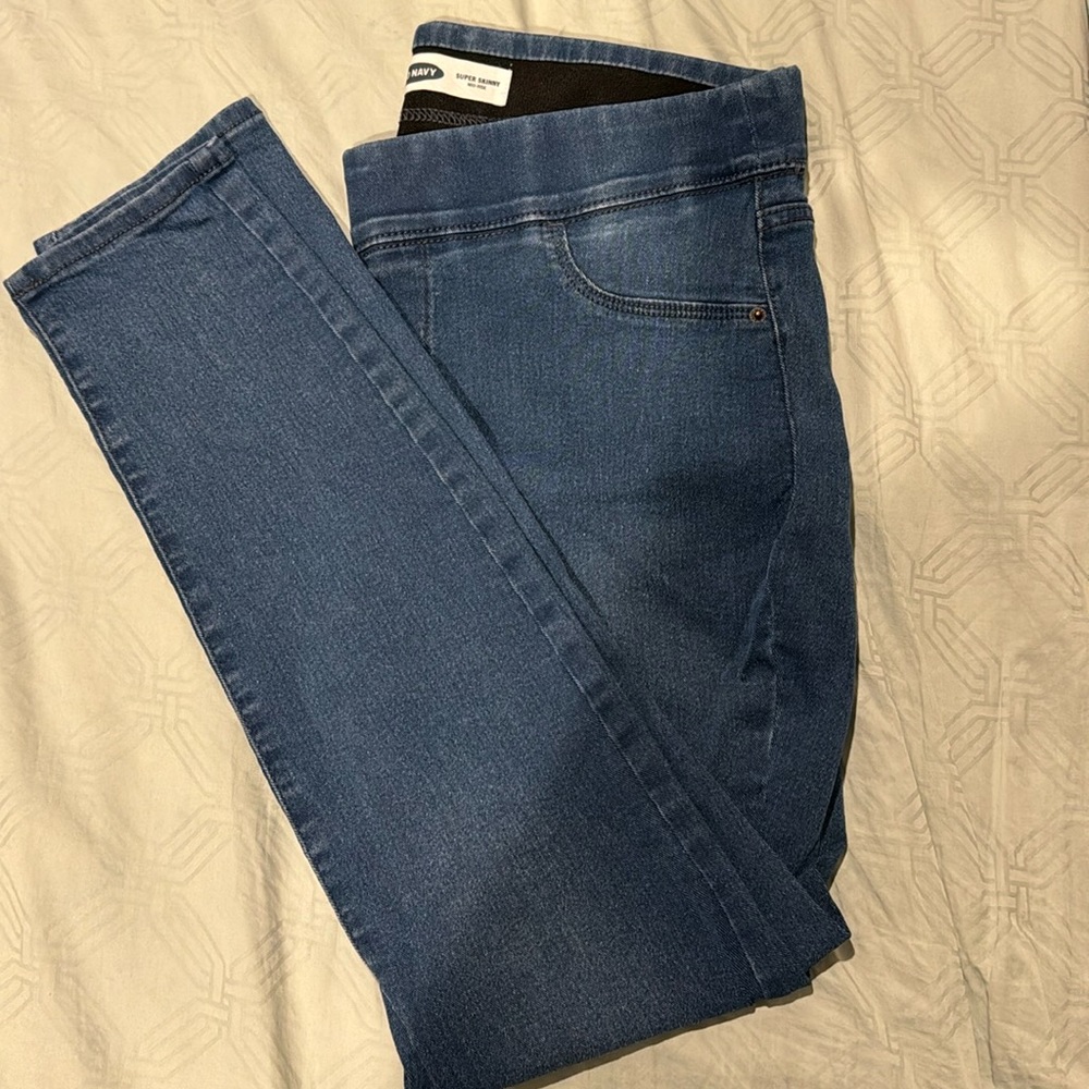 Old navy super skinny mid rise jegging size 12